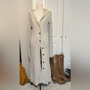 Stetson Cream Long Cardigan Sweater